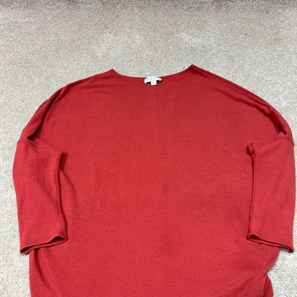 Jun Ivy Light Sweater Orange 3/4 Sleeve Women's Size XS Oversize - Picture 7 of 11